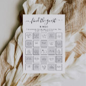 Vind de Gast Bingo | Bruiloftsshower Afdrukbaar Kaart