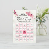 Vind de Gast BINGO Derby Roze Pet Bruids spel Kaart (Staand voorkant)