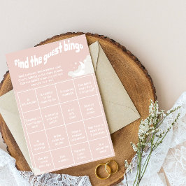 Vind de gast bingo minimaal leuk baby shower spel