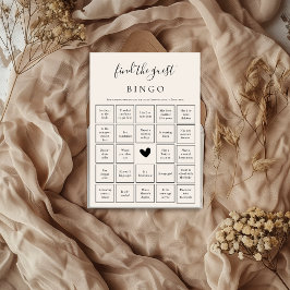 Vind de Gast Bingo Spel Bruiloft Feestkaart Bedankkaart