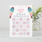 Vind de gast bingo Vrijgezellenfeest spel Kaart (Staand voorkant)