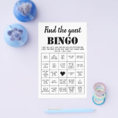 Vind de gast-bingokaart flyer (Enkel)