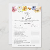 Vind de gast | Boho Vrijgezellenfeest Game Kaart (Voorkant)