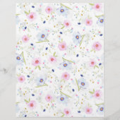 Vind de gast Bruids douche Bingo Bloem Flyer (Achterkant)