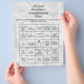 Vind de gast bruidsdouche Bingo Flyer (Hand)