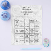 Vind de gast bruidsdouche Bingo Flyer (Enkel)