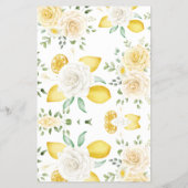 Vind de gast Lemon&Roses Bruidsfeest spelkaart Flyer (Achterkant)