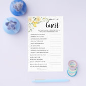 Vind de gast Lemon&Roses Bruidsfeest spelkaart Flyer (Enkel)