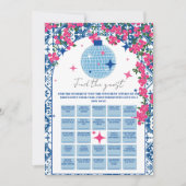 Vind de Gast Mamma Mia Verjaardag bingo spel kaart (Voorkant)