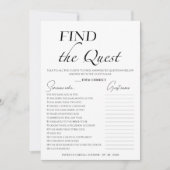 Vind de gast minimalistische Vrijgezellenfeest spe Kaart (Voorkant)