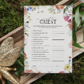 Vind de Gast Pressed Floral Vrijgezellenfeest Game