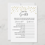 Vind de gast spel bruiloft douche spel kaart (Voorkant)