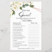 Vind De Gast Spel Groene Bruids Bruiloft Flyer (Voorkant)