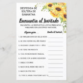 Vind de gast vrijgezellenfeest engels spaans spel (Achterkant)