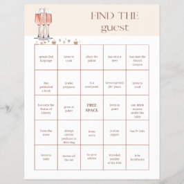 Vind de Gast Vrijgezellenfeest Game Flyer