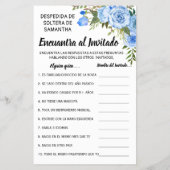 Vind de gastendouche in het engels spaanse spelkaa flyer (Achterkant)