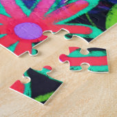 Vind de Joy Modern Quote Floral Inspirvity Fun Legpuzzel (Zijkant)