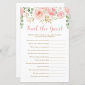 Vind de Kaart van het Spel van het Baby shower van (Voorkant / Achterkant)