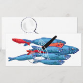 Vind de rode haringen misdaad mystery party kaart (Voorkant / Achterkant)