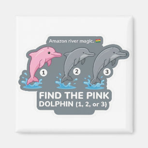 Vind de Roze Dolfijn Dieren Wereld Quest voor Peut Magneet