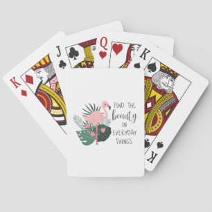 Vind de schoonheid in alledaagse dingen speelkaart pokerkaarten