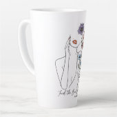 Vind de schoonheid in alledaagse Inspirerend quote Latte Mok (Linkerhoek)
