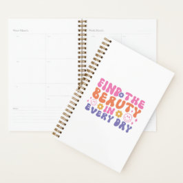 Vind de schoonheid in alledag planner