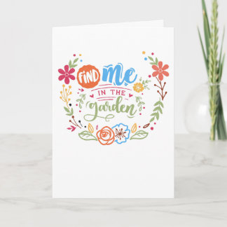 Vind de Tuin Card Kaart