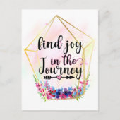 Vind de vreugde in de reis briefkaart (Voorkant)