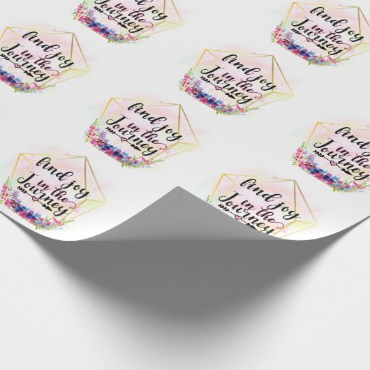 Vind de vreugde in de reis cadeaupapier (Hoek)