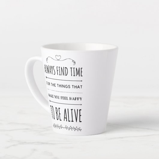 Vind dingen om u tevreden te maken inspirerend Cit Latte Mok (Linkerhoek)