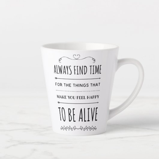 Vind dingen om u tevreden te maken inspirerend Cit Latte Mok (Rechts)