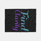 Vind duidelijkheid ontwerp voor bewustwording van fleece deken (Voorkant (Horizontaal))
