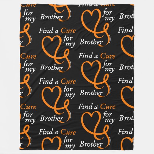 Vind een Geneesmiddel/Hart/Broer...RSD/CRPS Fleece Deken (Voorkant)