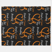 Vind een Geneesmiddel/Hart/Broer...RSD/CRPS Fleece Deken (Voorkant (Horizontaal))