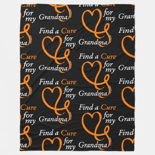 Vind een Geneesmiddel/Hart/Oma...RSD/CRPS Fleece Deken (Voorkant)