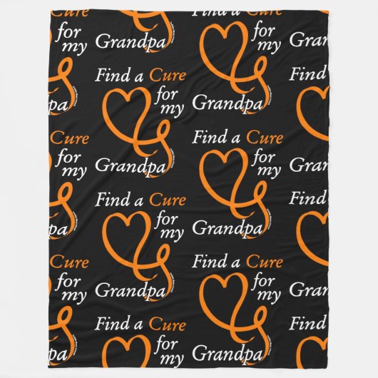 Vind een Geneesmiddel/Hart/Opa...RSD/CRPS Fleece Deken (Voorkant)