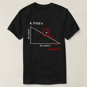 Vind een leuke Wiskunde grap T-shirt