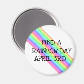 Vind een regenboogdag april 3de dag van de Vakanti Magneet (Voorkant / Achterkant)
