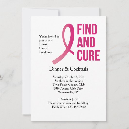 Vind en bevestig de Uitnodiging van de Fundraiser  (Voorkant)