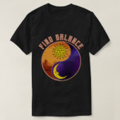 Vind evenwicht  zon en maan astrologie Horosc T-shirt (Design voorkant)