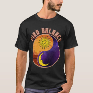 Vind evenwicht  zon en maan astrologie Horosc T-shirt