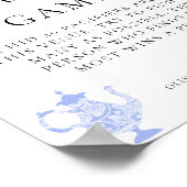 Vind Fopspeen Baby Tea China Set Blauw Wit Kant Poster (Hoek)