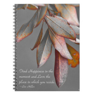 Vind geluk op het moment... notitieboek