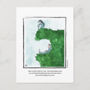 VIND HEM cartoon door Ellen Elliott Briefkaart