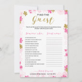 Vind het Bruidsfeest Bloemenspel Kaart (Voorkant)