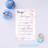 Vind het bruidsspel Guest Bingo Bruiloftsfeestje Flyer (Enkel)