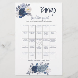 Vind het bruiloftsbordspel Guest Bingo Bridal Show Flyer