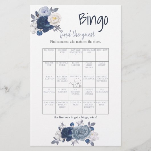 Vind het bruiloftsbordspel Guest Bingo Bridal Show Flyer (Voorkant)