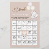 Vind het Elephant Baby shower Game van het Gast Bi (Voorkant)